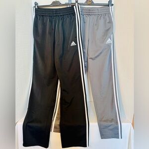 Adidas Kids' Black and Gray Joggers - set of two
